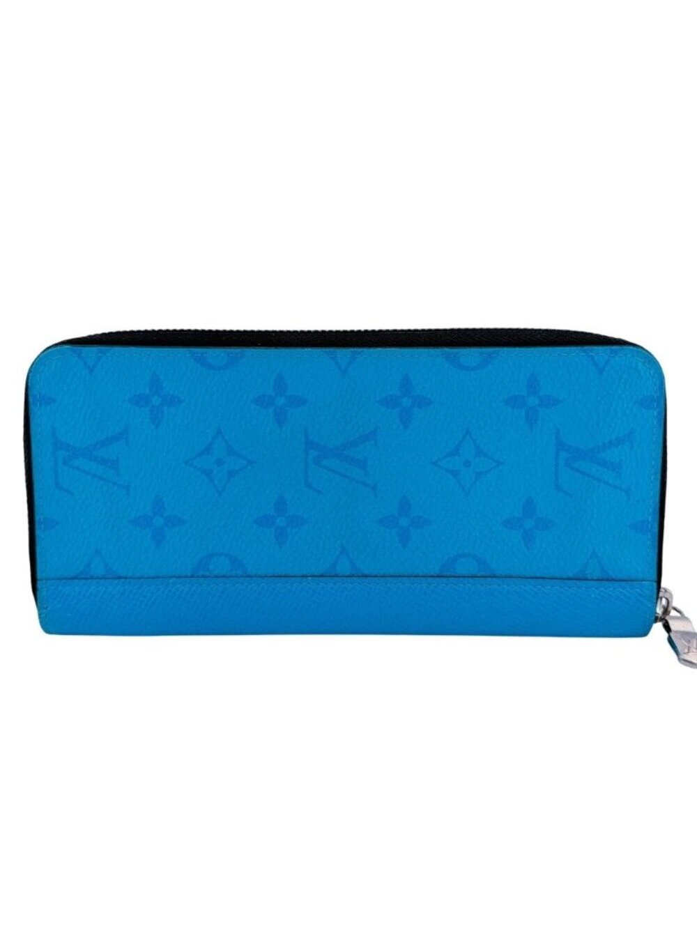 Louis Vuitton Zippy Wallet Vertical Taigarama Leather Blue